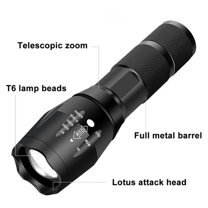 LED Telescopic Focusing Flashlight